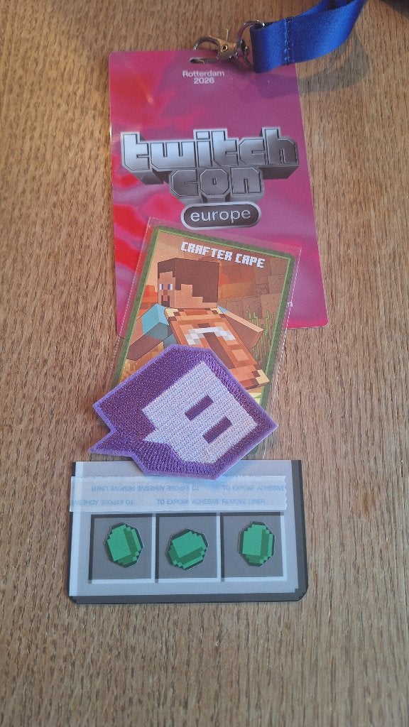 Minecraft Crafter Cape card TwitchCon 2026, Spelcomputers en Games, Games | Pc, Nieuw, Avontuur en Actie, 3 spelers of meer, Vanaf 7 jaar