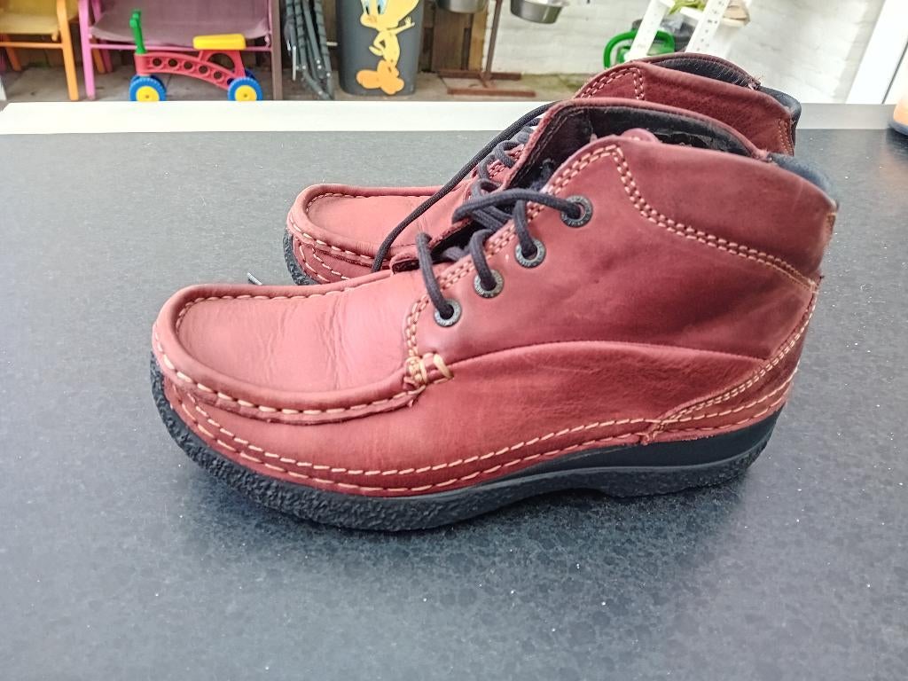 WOLKY veter schoen roestbruin / lage laars/ maat 36, Kleding | Dames, Schoenen, Wolky, Bruin, Gedragen, Wandelschoenen