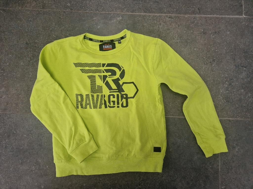 stoere fel gele trui, RAVAGIO, maat 152/158, Trui of Vest, Ophalen of Verzenden, Zo goed als nieuw, Jongen