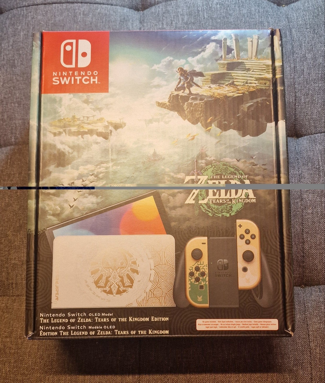 Nintendo Switch OLED zelda TOTK + 512GB Sd kaart, Ophalen of Verzenden, Zo goed als nieuw, Met 1 controller, Switch OLED