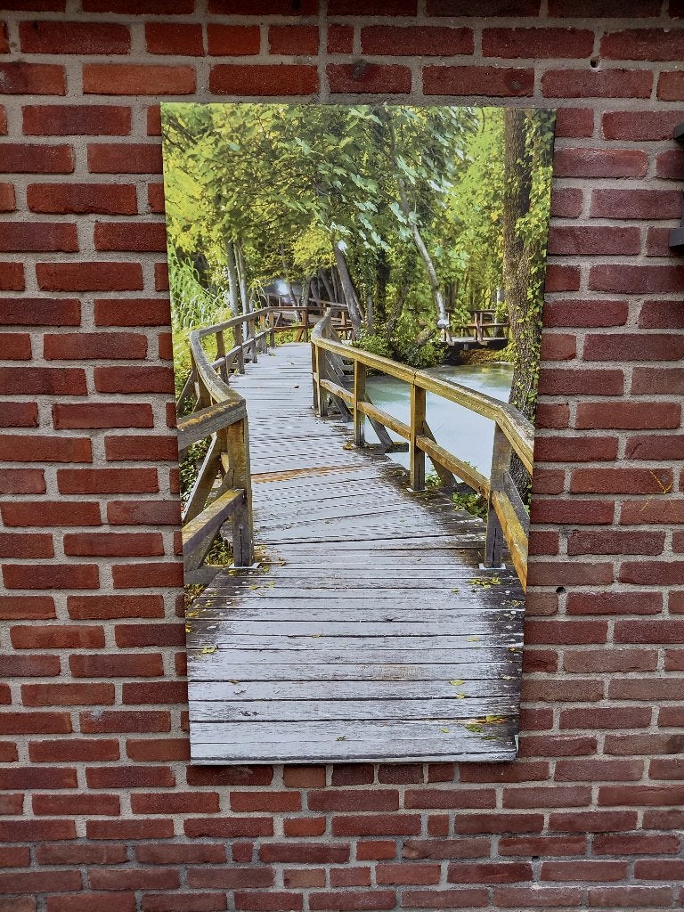 Tuinschilderij 70 cm Br x 130 cm H, Tuin en Terras, Ophalen, Gebruikt
