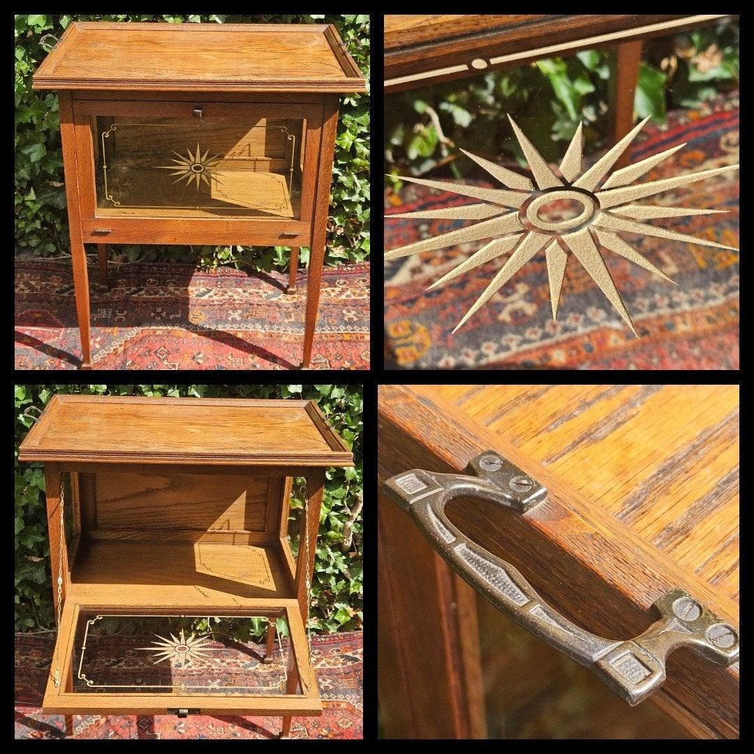 Antiek Art deco theekastje met afneembaar dienblad., Antiek en Kunst, Antiek | Meubels | Kasten, Ophalen