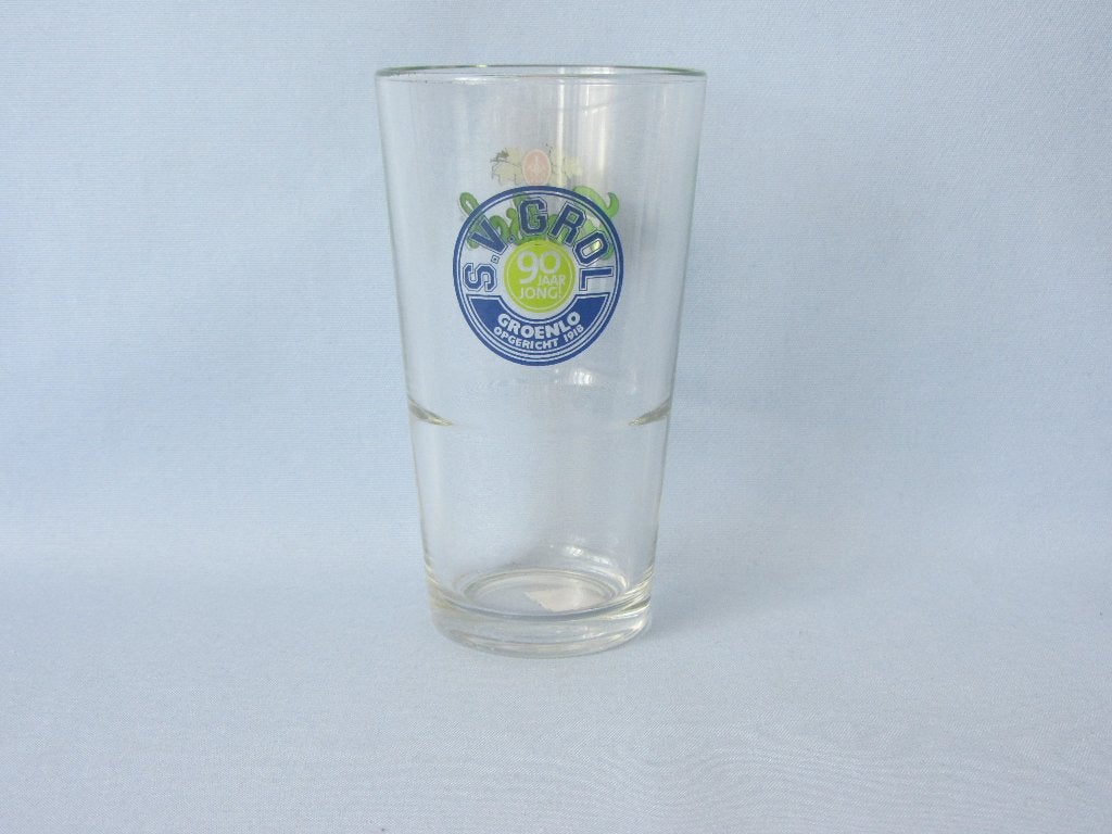 schout stapelglas logo 9 - sv grol, Ophalen of Verzenden, Zo goed als nieuw, Overige merken