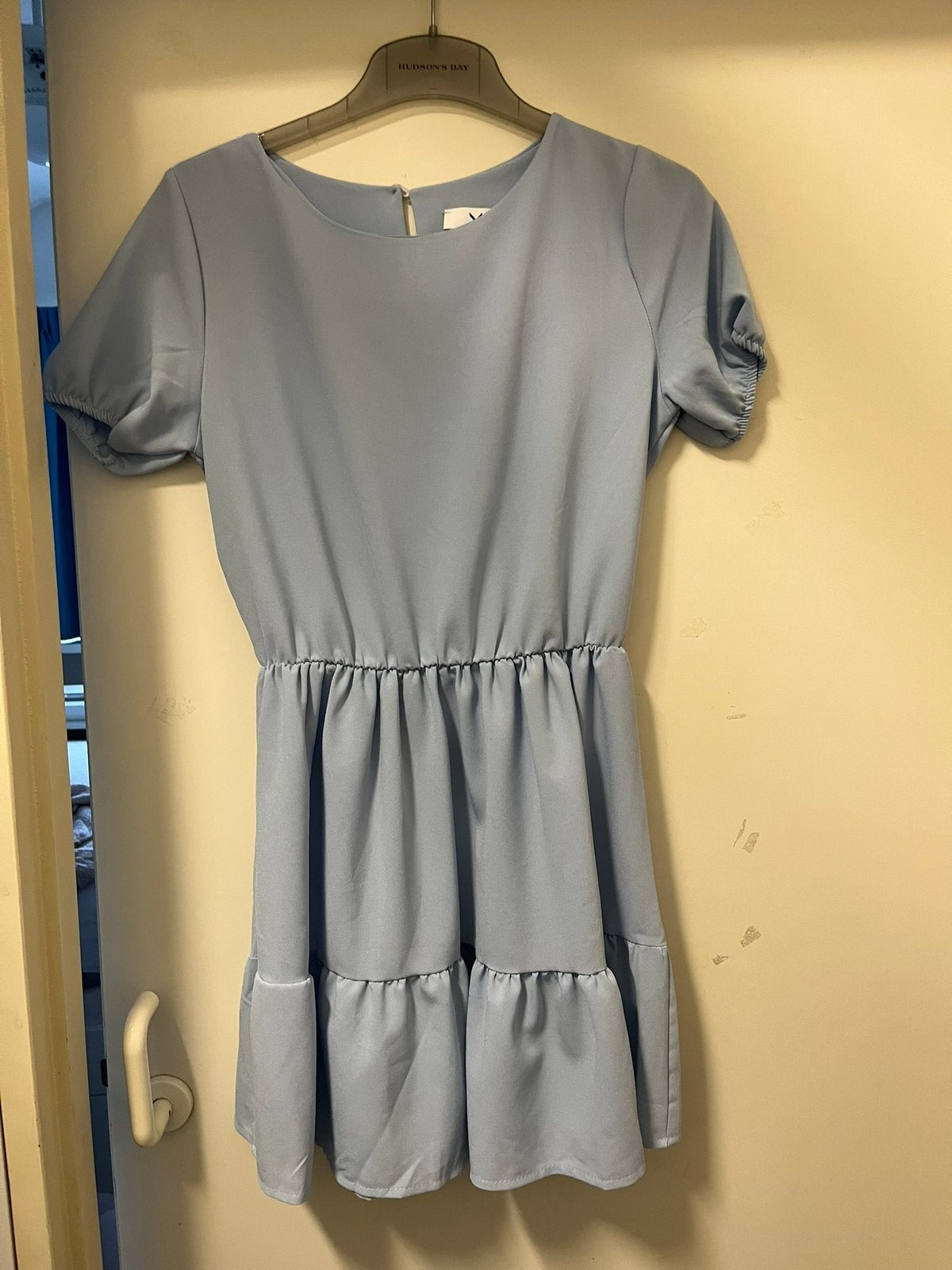 Blauw jurkje, Blauw, Ophalen of Verzenden, Zo goed als nieuw, Maat 36 (S)
