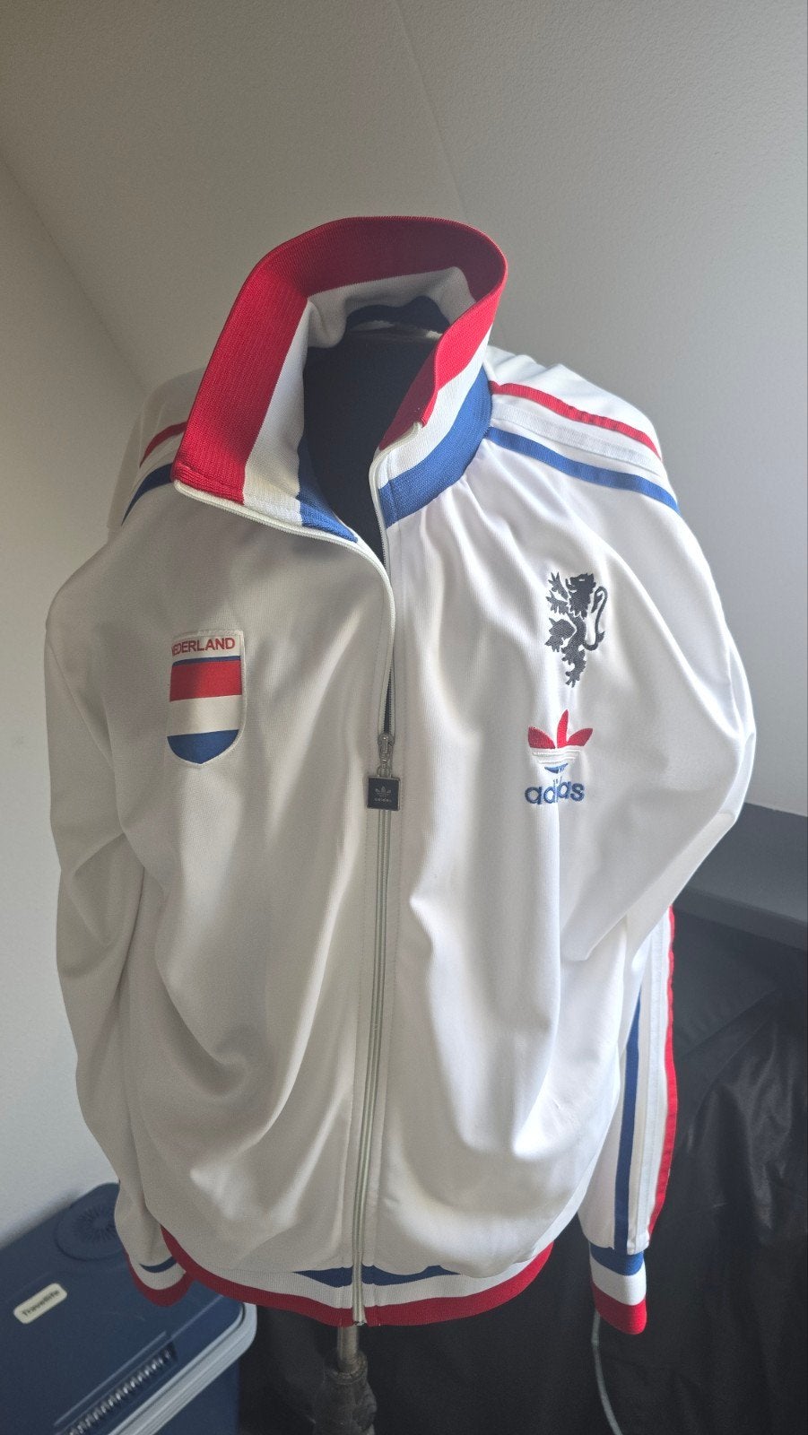 Adidas Nederland WK 2010 Cruijff Trainingsjack, Verzenden, Wit, Maat 56/58 (XL), Zo goed als nieuw