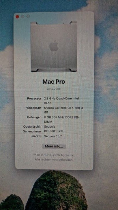 Mac Pro 3.1 (Early 2008) - Krachtige Werkstation, Gebruikt, 2 tot 3 Ghz, Ophalen of Verzenden, 8 GB