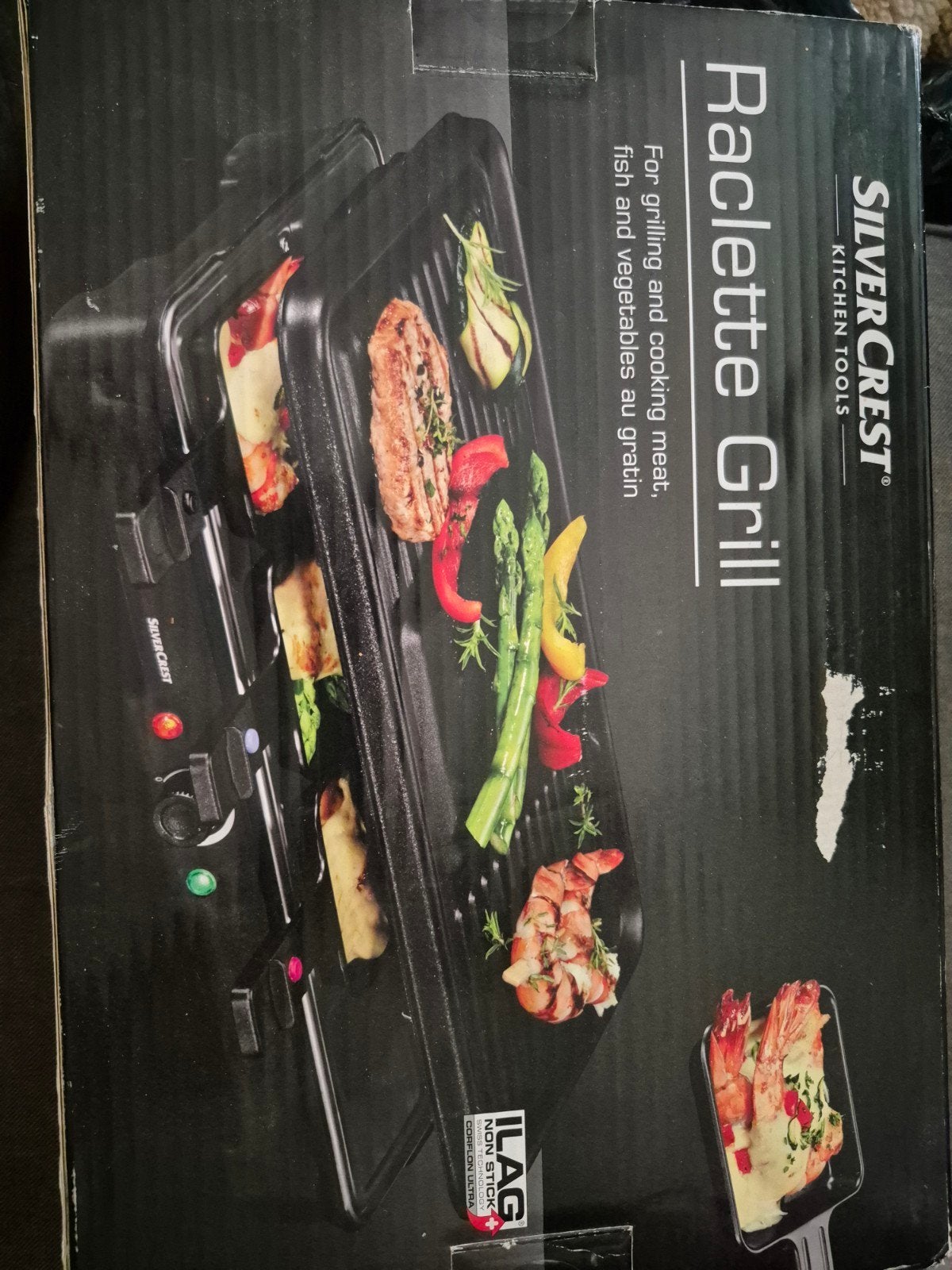SilverCrest Raclette Grill SRG 1200 B2 - Zo goed als nieuw, Ophalen of Verzenden, Zo goed als nieuw, 4 t/m 7 personen