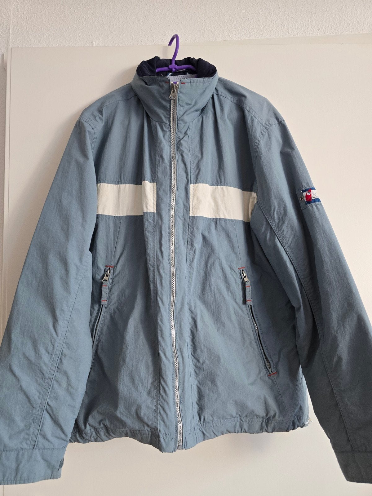 Vintage '90s Angelo Litrico windbreaker met capuchon, Ophalen of Verzenden, Zo goed als nieuw, Zwart
