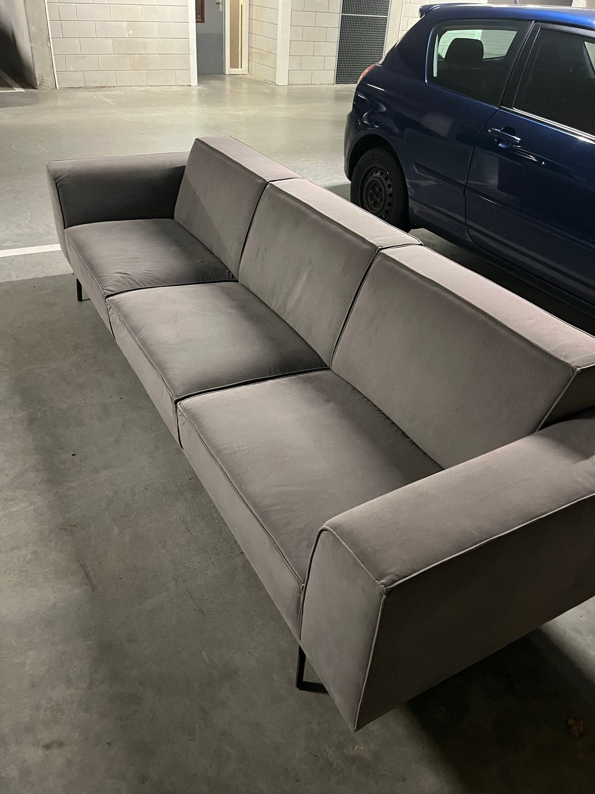 Grey Sofa, Ophalen, 250 tot 300 cm, Gebruikt, Rechte bank