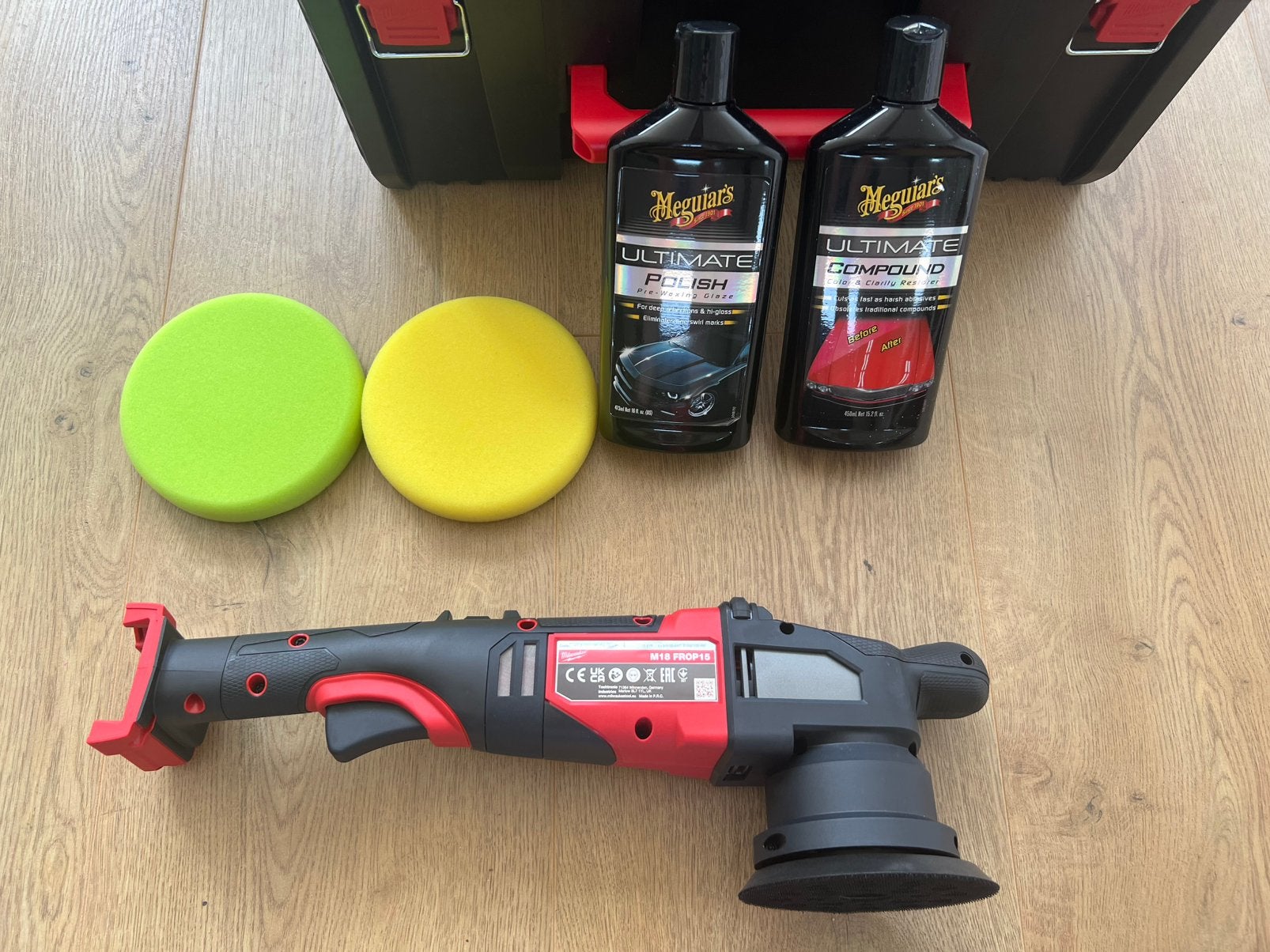 Milwaukee M18 FROP15-0X 18V polijstmachine, Ophalen, Nieuw, Minder dan 600 watt, Excentrische schuurmachine