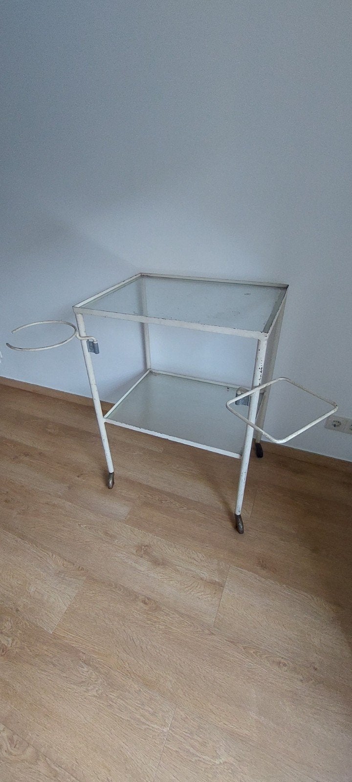 Vintage Industriële Tandarts/Ziekenhuis Kar met Wielen, Ophalen