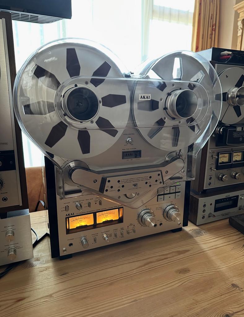 AKAI GX-635D, reel, tape en Kelken…., Audio, Tv en Foto, Bandrecorders, Ophalen, Bandrecorder, Met banden