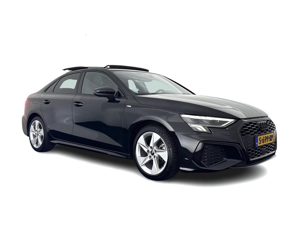 Audi A3 Limousine 35 TFSI S-Line Edition (INCL-BTW) Aut. *PA, Auto's, Audi, 4 cilinders, 150 pk, Zwart, Bedrijf