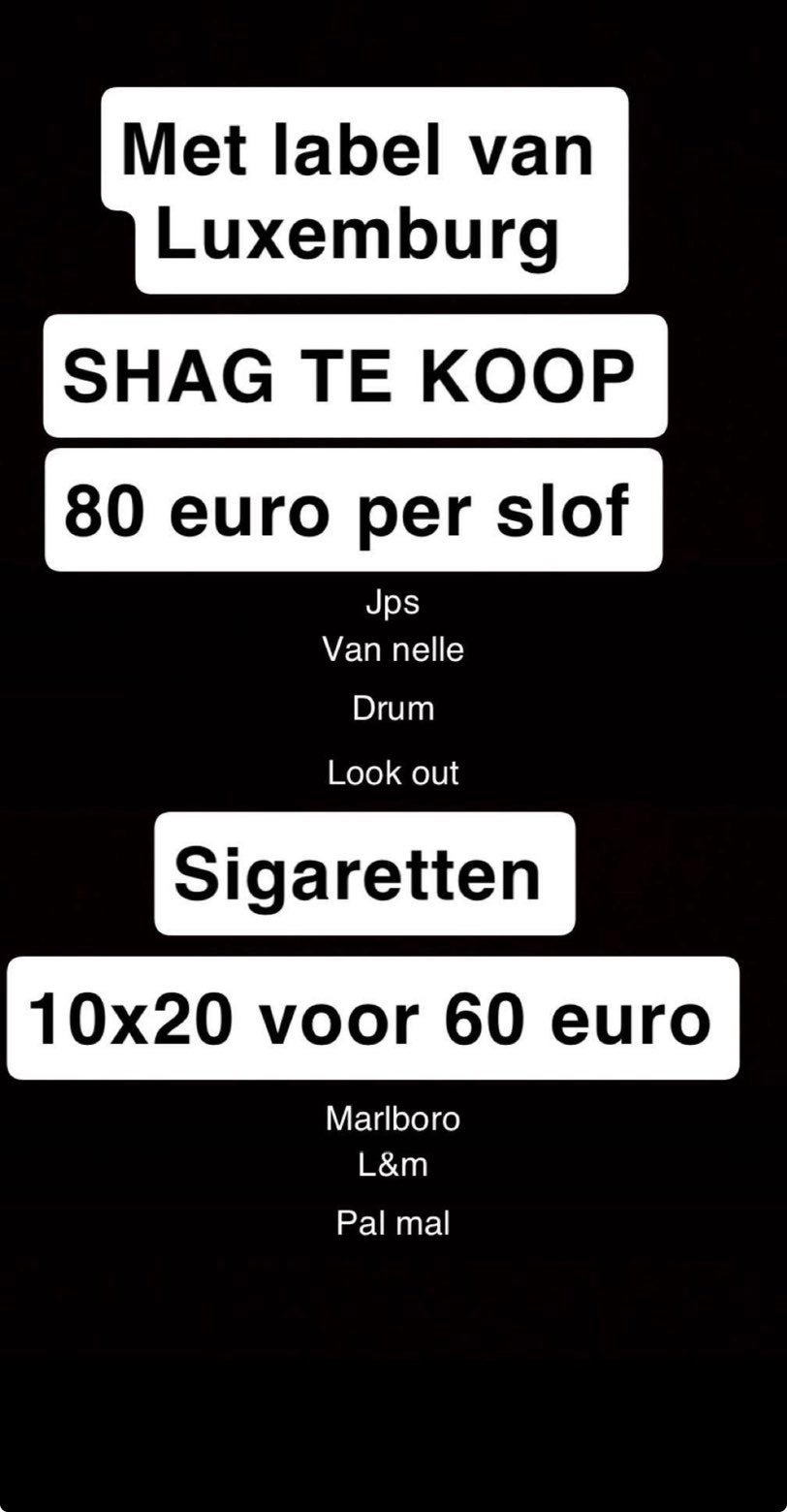 Shag tabak uit Luxemburg - Jps, Van Nelle, Drum, Look Out, Ophalen of Verzenden