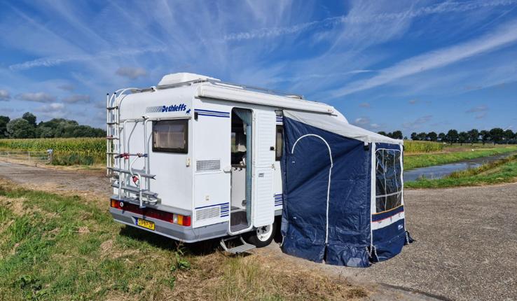 Voortent Megacamp zgan, Ophalen, Zo goed als nieuw