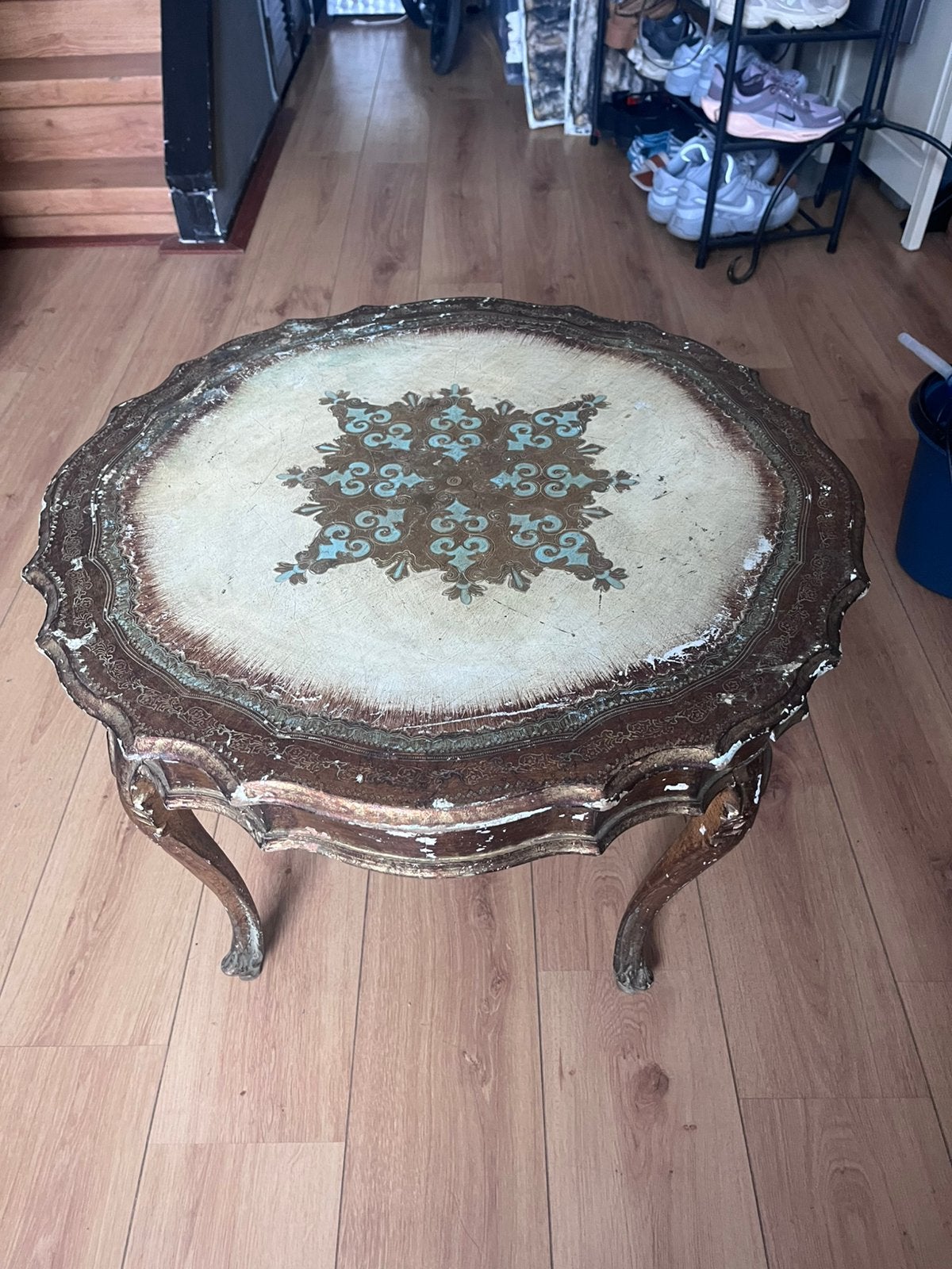 Vintage Italiaanse salontafel, Huis en Inrichting, Tafels | Salontafels, Ophalen, 100 tot 150 cm, 50 tot 100 cm, Zo goed als nieuw