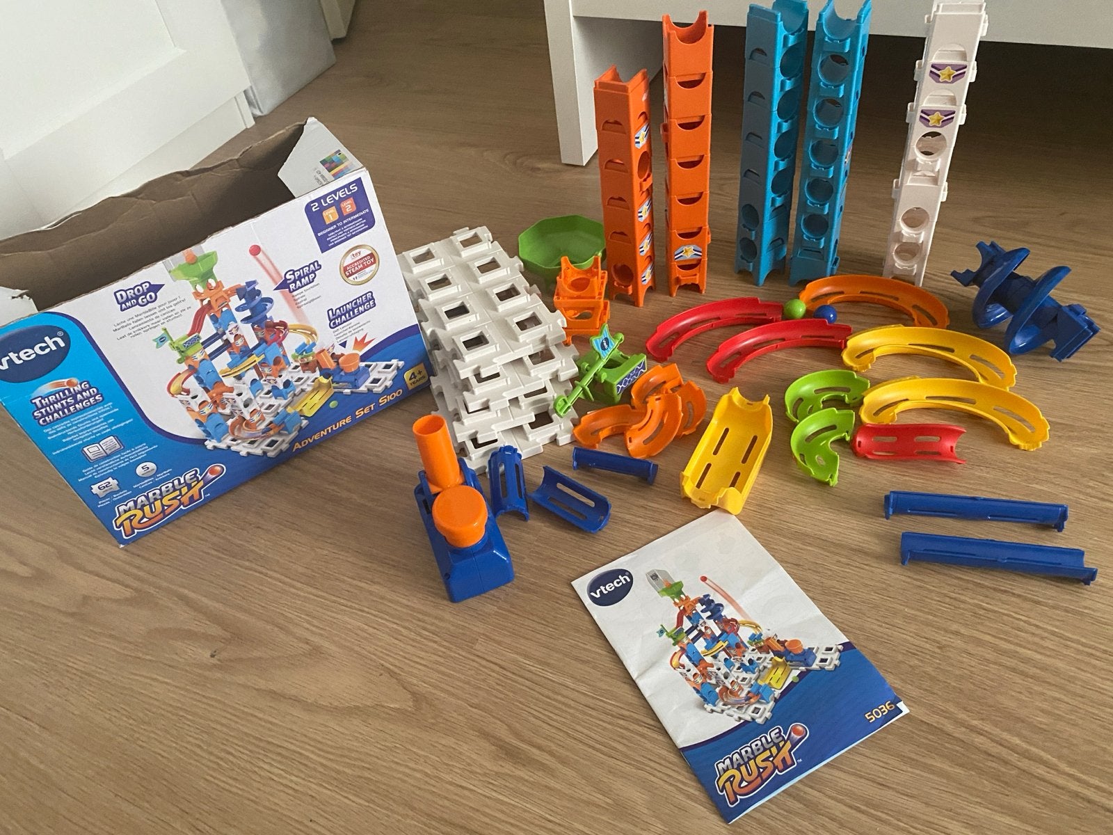 VTech Marble Rush Adventure Set knikkerbaan, Ophalen of Verzenden, Zo goed als nieuw, Jongen of Meisje