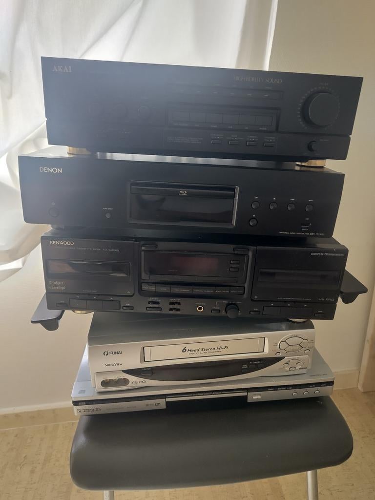 Akai, Denon, Kenwood, Funai stereo-set onderdelen, Audio, Tv en Foto, Stereo-sets, Cassettedeck, Denon, Ophalen