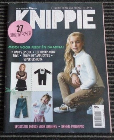 Knippie nr. 6 december 2019, januari 2020 ook baby mt 50/158, Verzenden, Zo goed als nieuw, Kind, Knippie