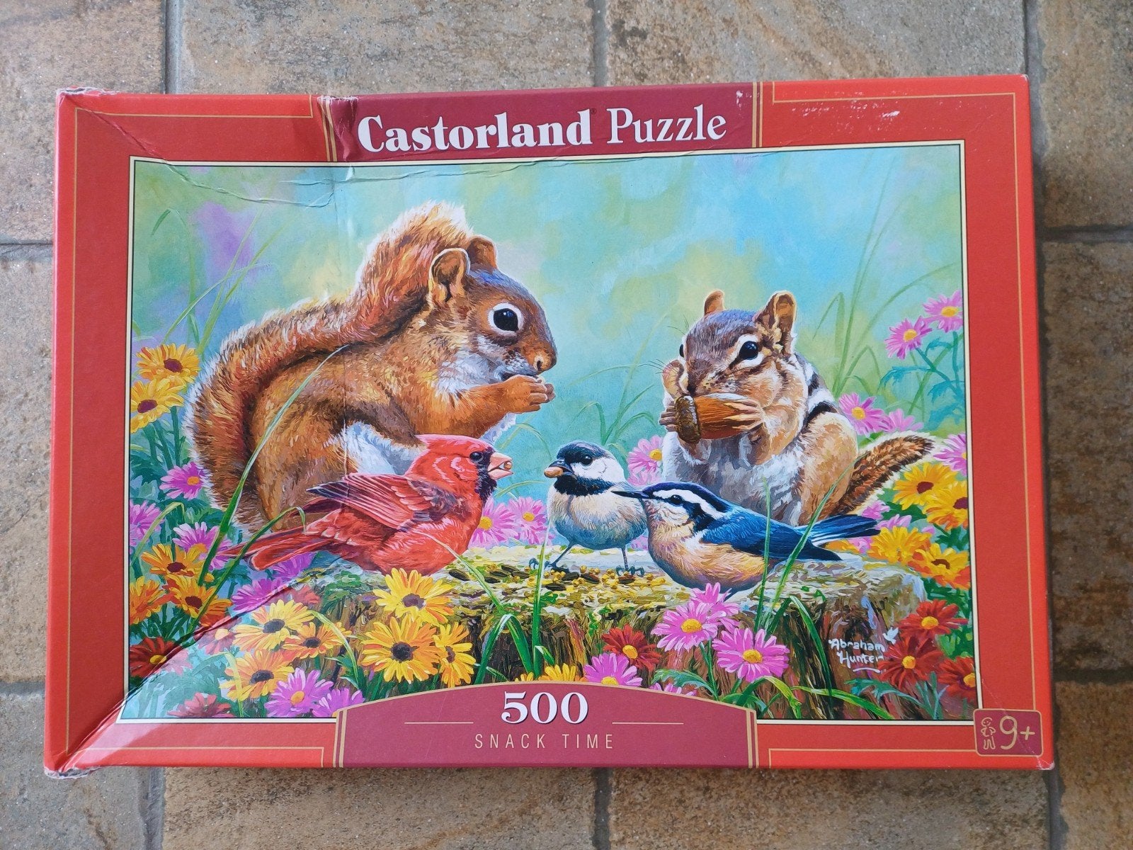 Castorland puzzel 500 stukjes, eekhoorns, Ophalen of Verzenden, 500 t/m 1500 stukjes, Zo goed als nieuw, Legpuzzel