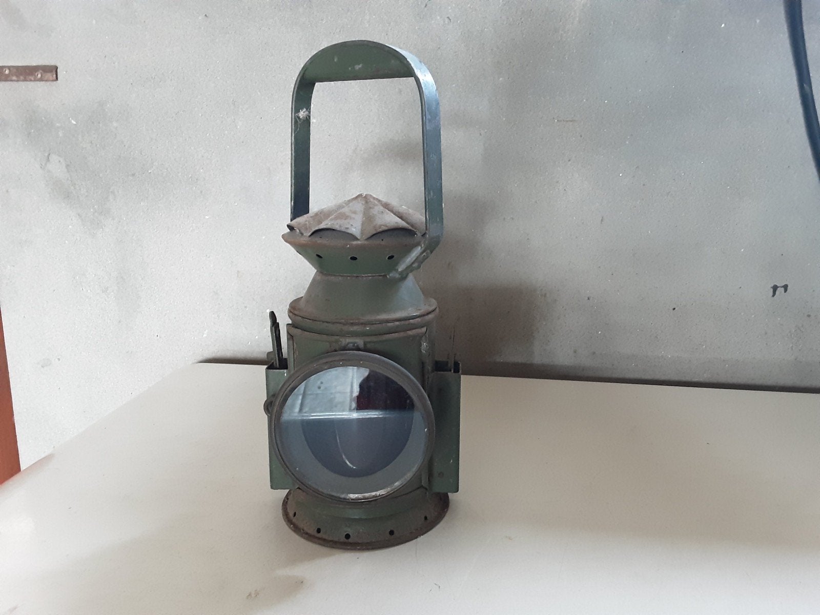 Rode treinlamp of koetslamp, Ophalen of Verzenden, Gebruikt, Trein, Overige typen