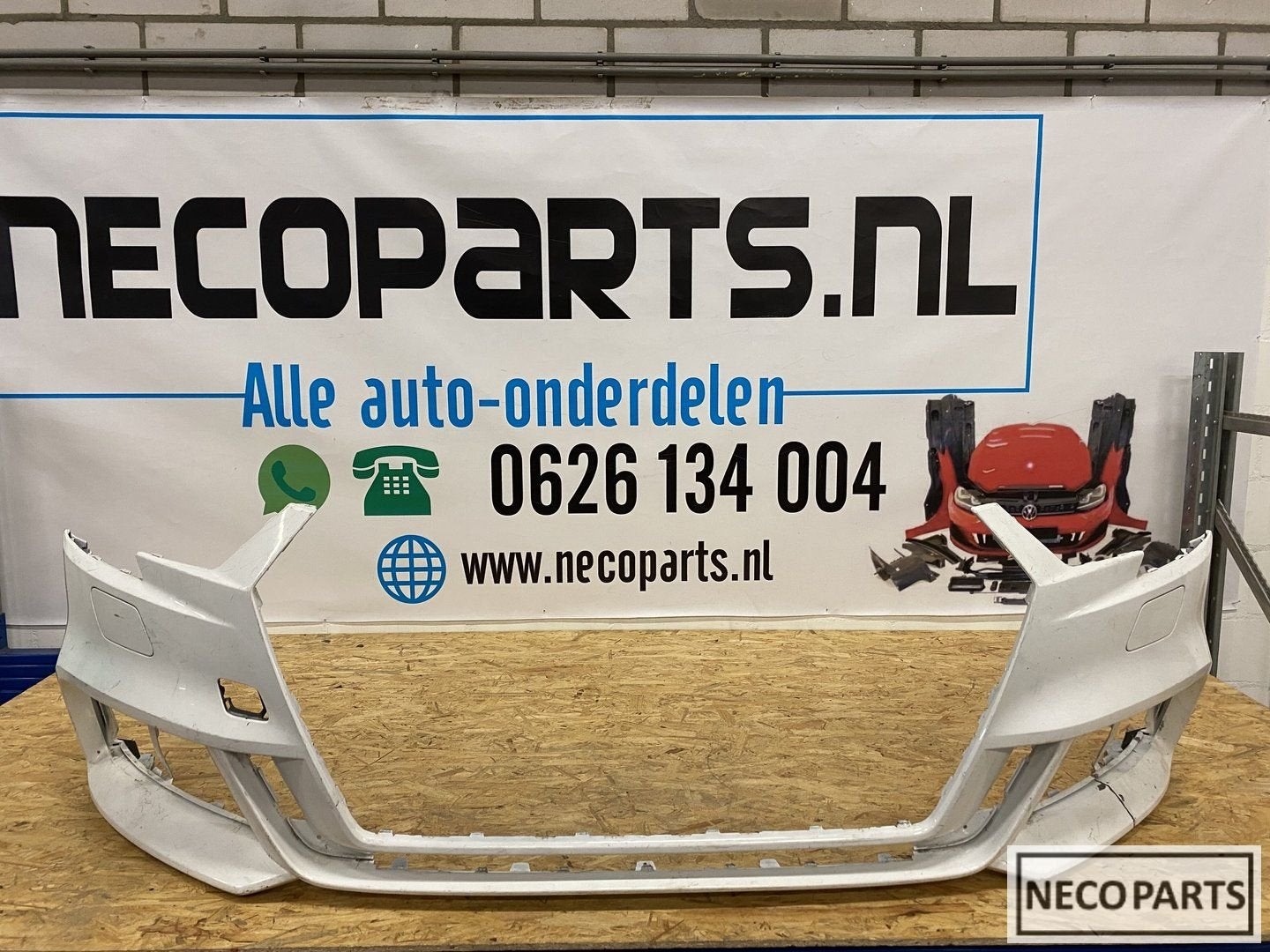 AUDI A3 8V S3 FACELIFT S LINE VOORBUMPER KLS 2017-2020, Gebruikt, -, Voor, -