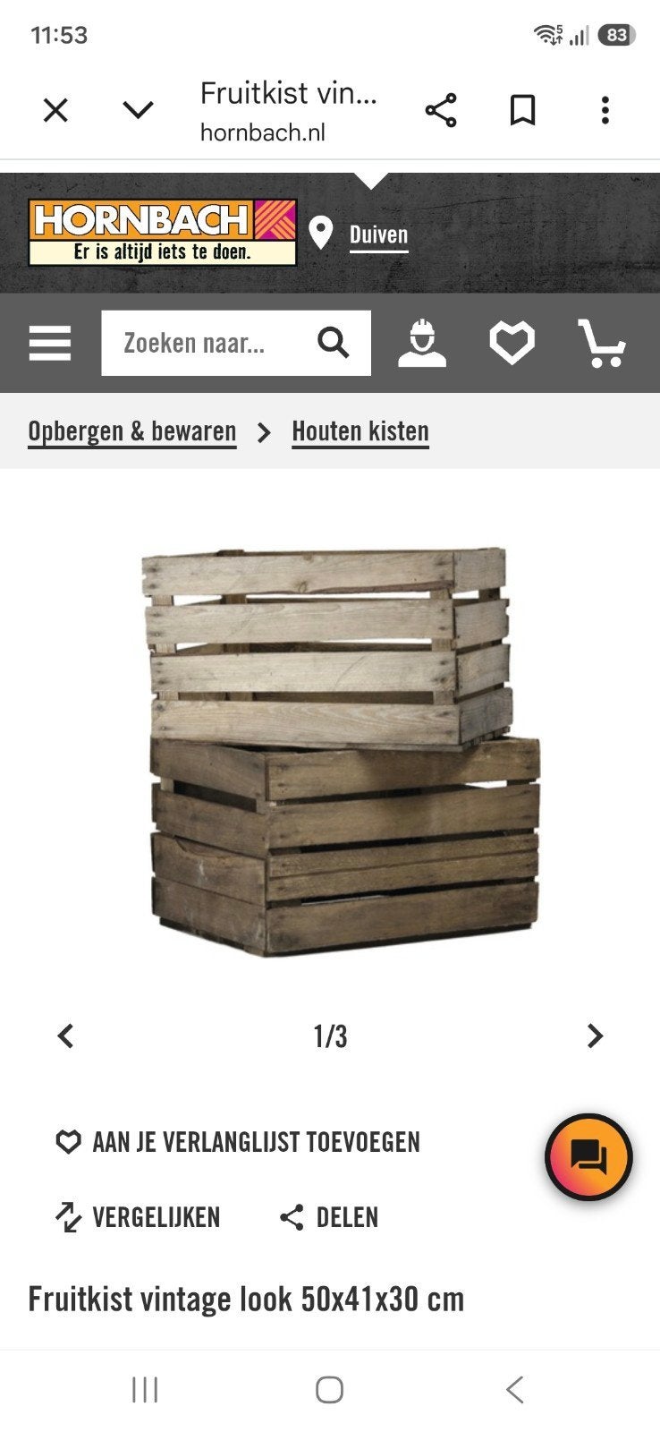 Houten fruit kistjes, Tuin en Terras, Tuinwanddecoratie, Ophalen