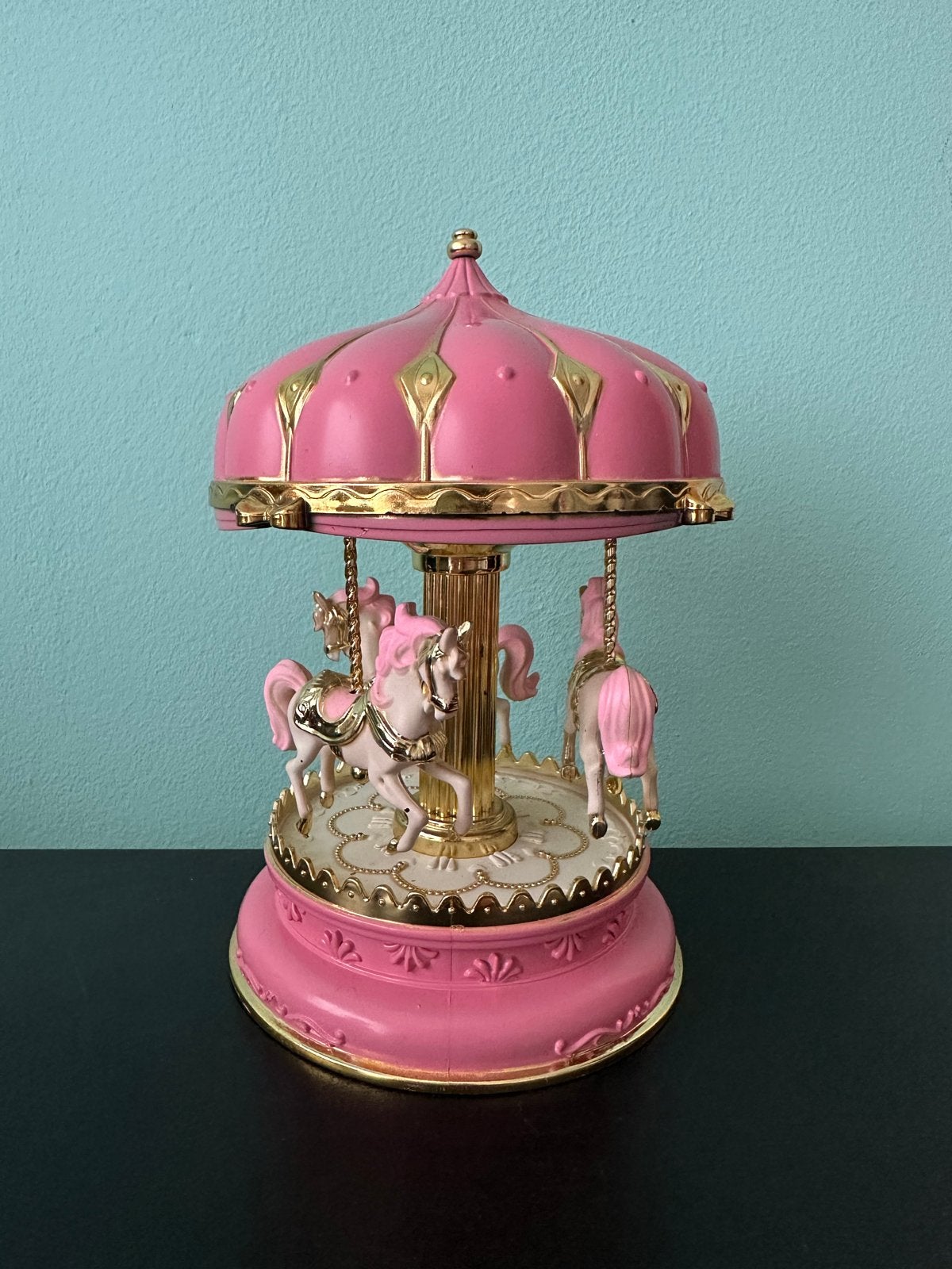 CARROUSEL - Vintage | Muziekdoos | Pink | Meisjeskamer, Ophalen of Verzenden, Gebruikt