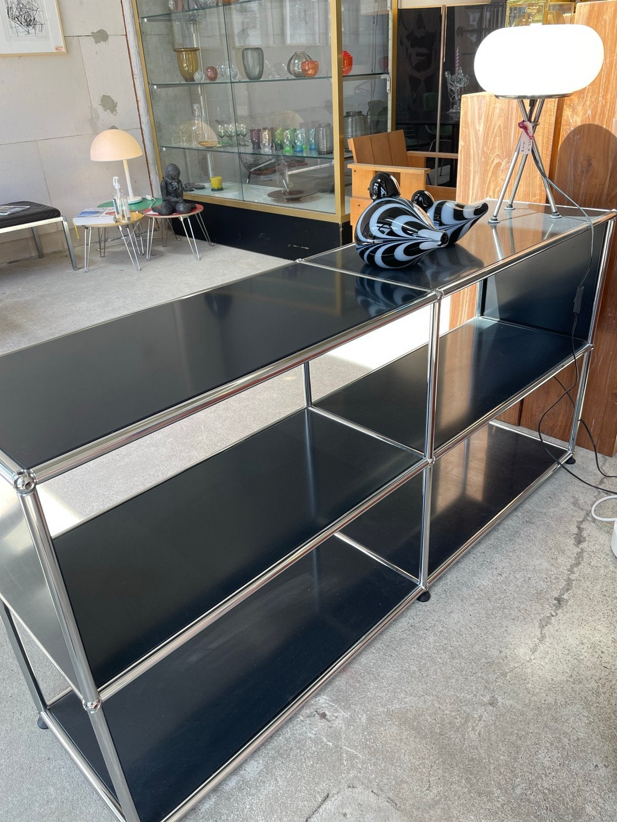 USM Haller Dressoir Zwart - 150x75 cm, Ophalen, Gebruikt