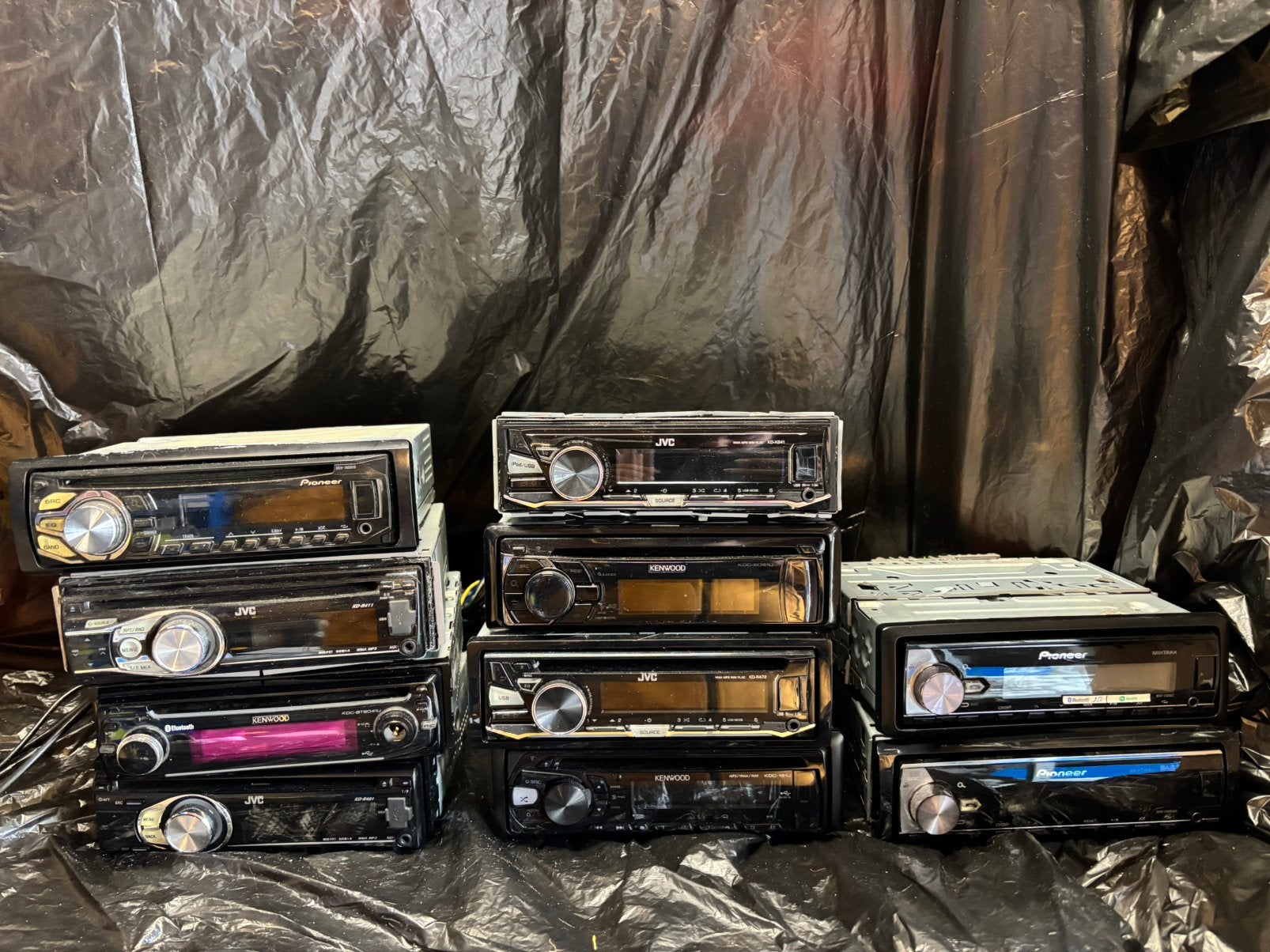 Partij autoradio’s, bluetooth usb cd aux etc!, Ophalen of Verzenden, Zo goed als nieuw