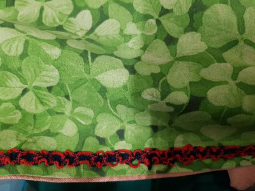 -	Tafelkleed vintage klaverblad, Verzamelen, Ophalen of Verzenden