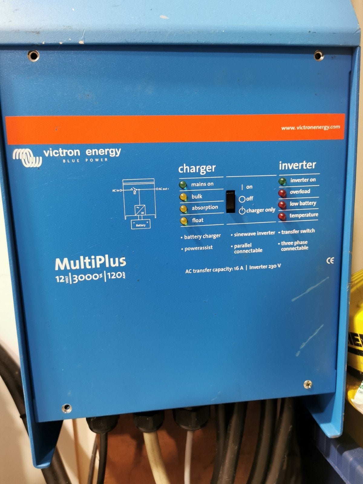 Victron MultiPlus 3kw, Accu pakket, mppt 20a en 3 zonnepanel, Ophalen of Verzenden, Gebruikt