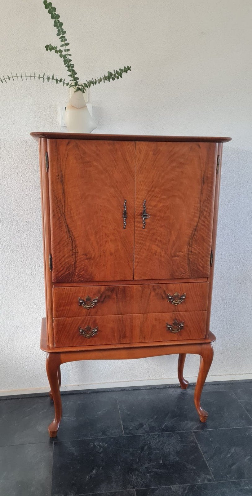 Prachtige retro vintage Queen Anne cocktail kast., Antiek en Kunst, Ophalen