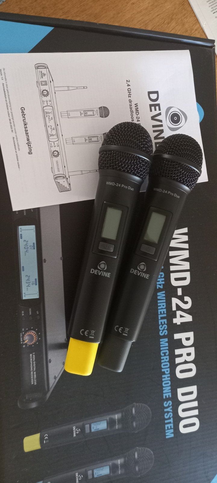 2x Devine handhelds WMD-24 Pro Duo. t.e.a.b., Ophalen of Verzenden, Nieuw, Audio