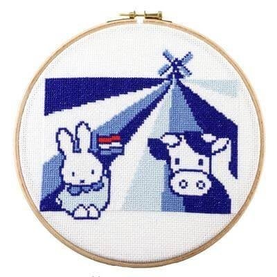 Borduurpakket Nijntje met koe en molen 276039, ., Nieuw, Ophalen of Verzenden, .