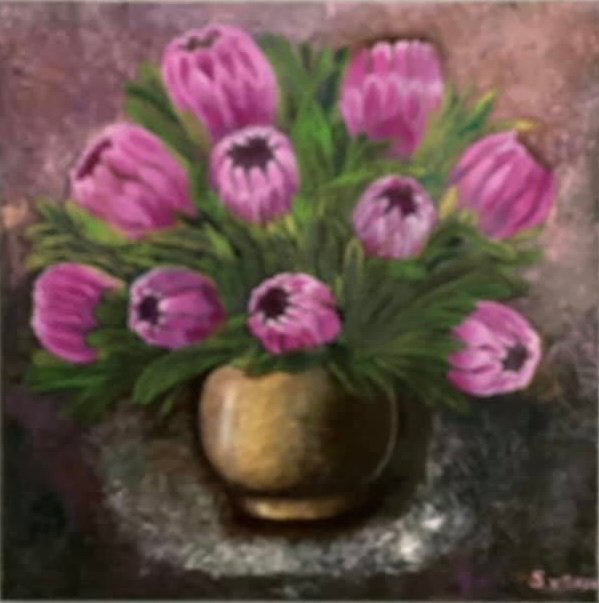 Olieverf schilderij 50X50 cm, Ophalen