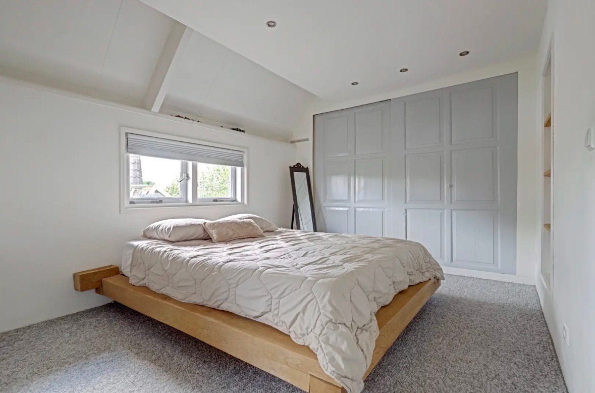 Bedframe, Ophalen, Tweepersoons, Hout, 160 cm