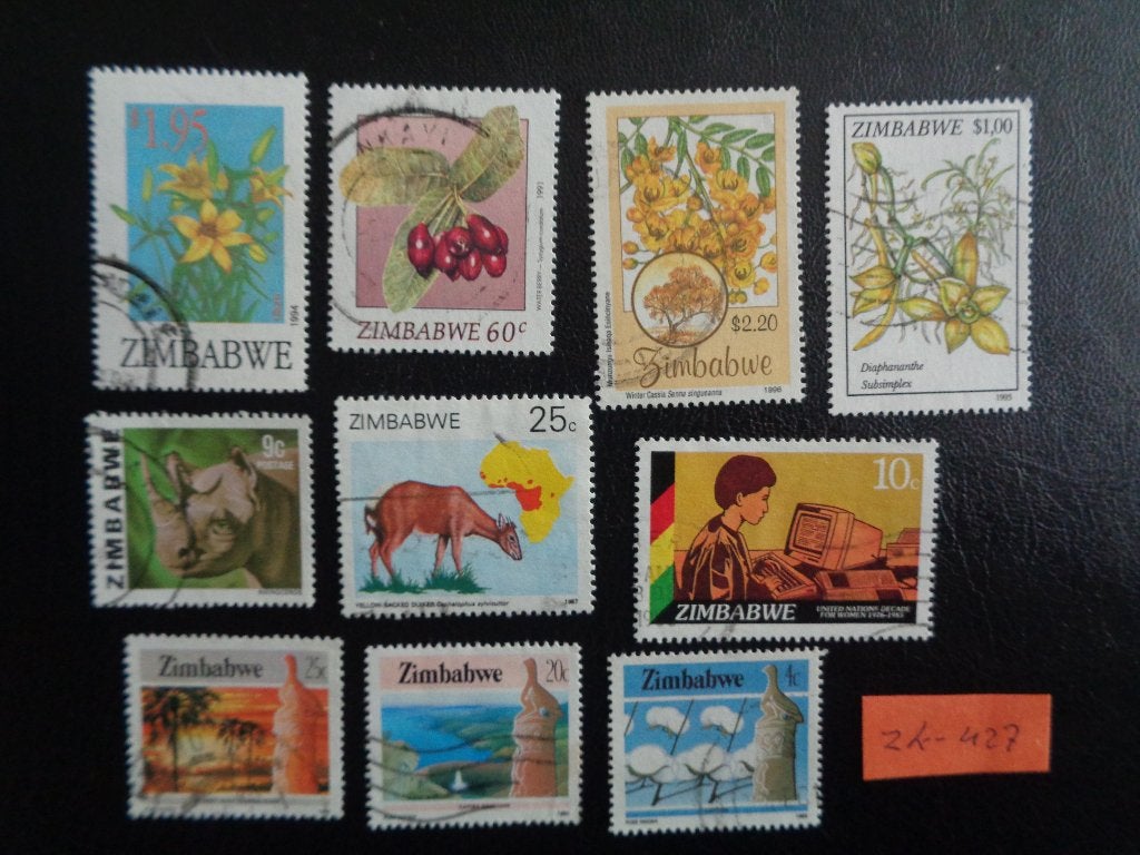 zimbabwe - diverse (zk-427), Ophalen of Verzenden, Zimbabwe, Gestempeld