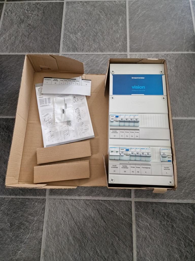 Hager 1 fase meterkast, Hobby en Vrije tijd, Elektronica-componenten, Ophalen of Verzenden, Zo goed als nieuw