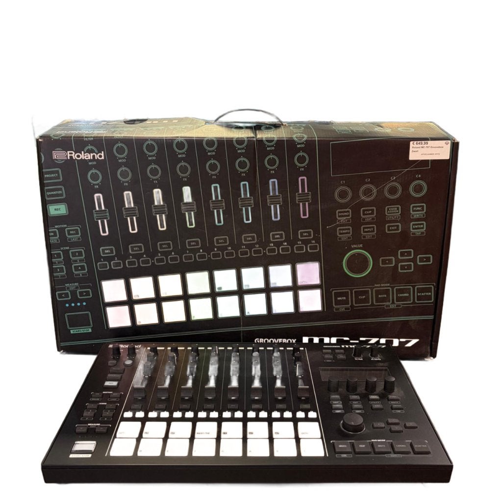Roland MC-707 Groovebox Zwart, Muziek en Instrumenten, Roland, Zo goed als nieuw, Support@roland.com, 10910 Culver Blvd
Culver City, CA 90230
USA
