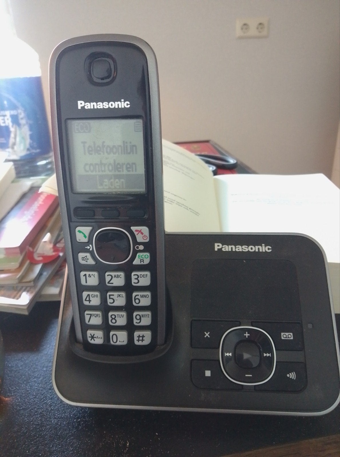 Panasonic KX-TG6822 DECT telefoon met antwoordapparaat, Ophalen of Verzenden, Gebruikt, 1 handset