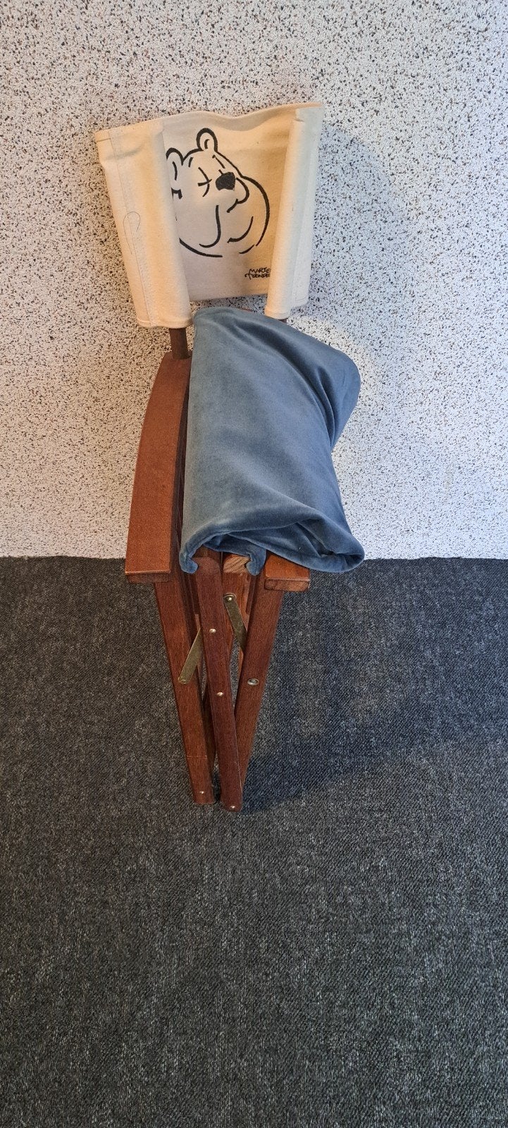 Olivier B. Bommel vouwstoel in zeer goede staat, Huis en Inrichting, Stoelen, Ophalen, Bruin, Zo goed als nieuw, Stof