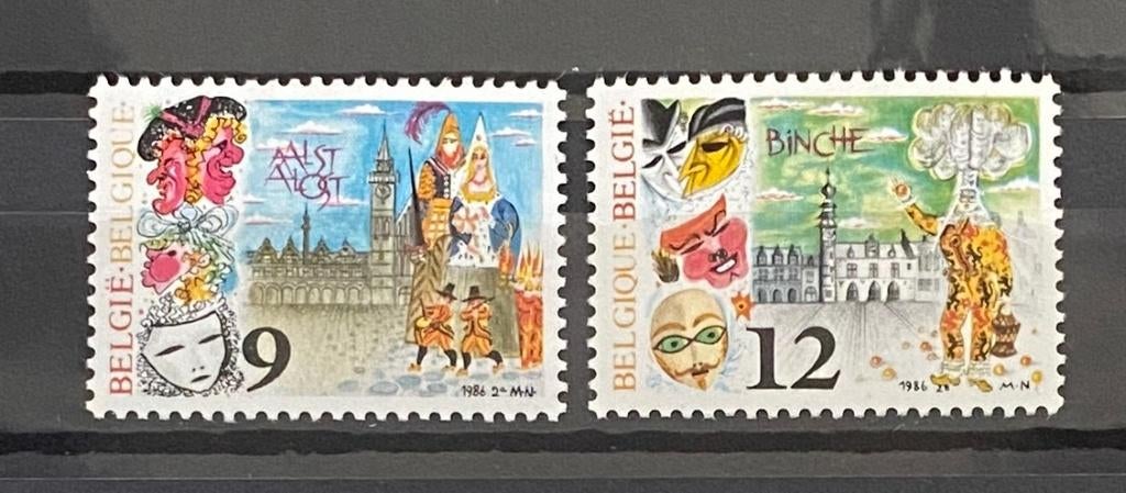 België, Mi 2252-2253, PF, Verzenden, Postfris