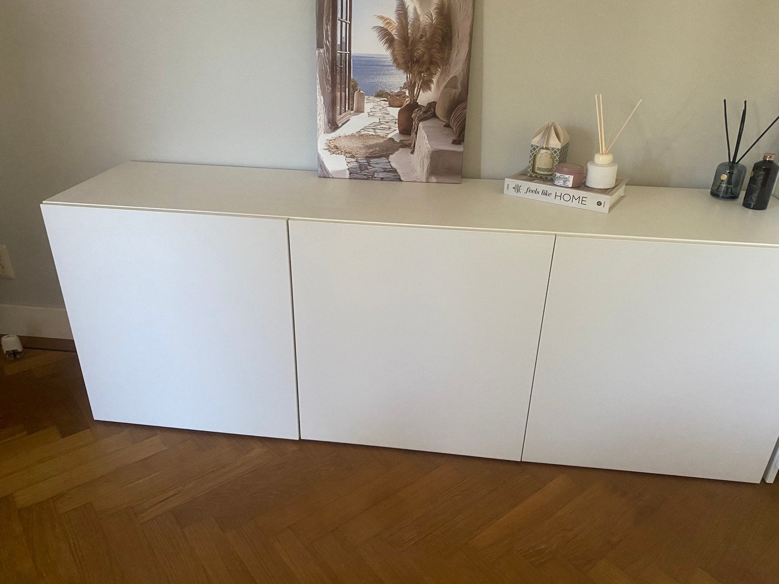 IKEA BESTA dressoir / tv-meubel wit – 180  60 cm, Ophalen, 150 tot 200 cm, Zo goed als nieuw, Minder dan 100 cm