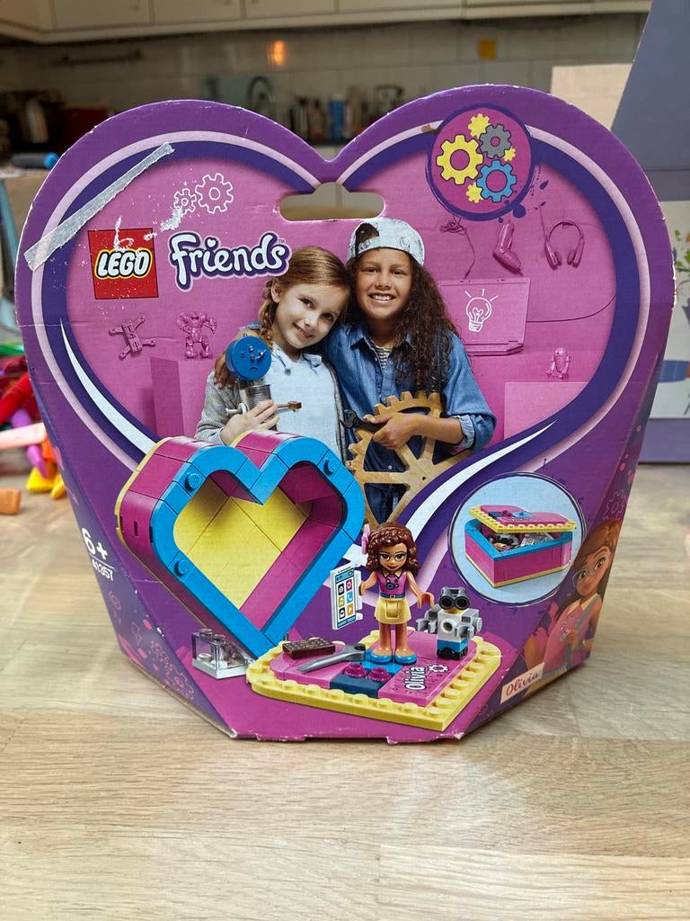 LEGO Friends Olivia's Hartvormige Doosje 41357, Ophalen of Verzenden, Zo goed als nieuw, Complete set, Lego