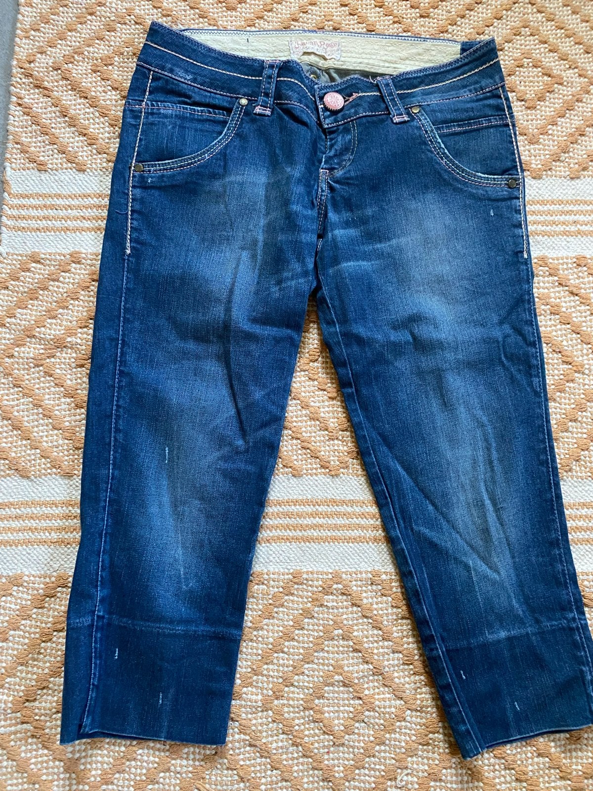 Indian Rose Capri Jeans Maat 31 - Heupmodel, Maat 38/40 (M), Blauw, Ophalen of Verzenden, Zo goed als nieuw