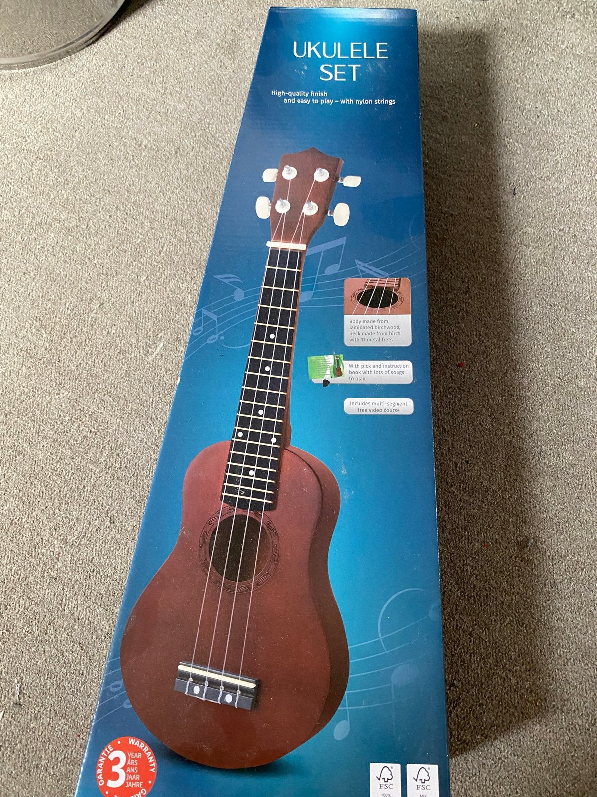 Ukelele Set - Nieuw in doos met instructieboekje, Ophalen of Verzenden, Nieuw, Ukelele