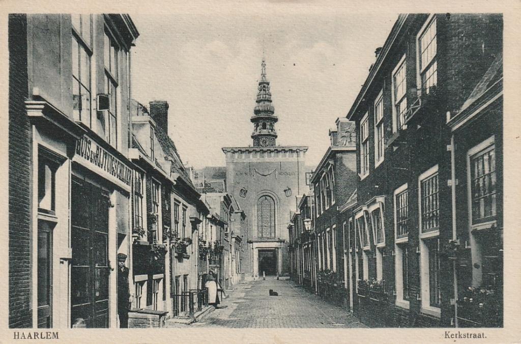 Haarlem Kerkstraat 1935, Ophalen of Verzenden, 1920 tot 1940, Gelopen, Noord-Holland