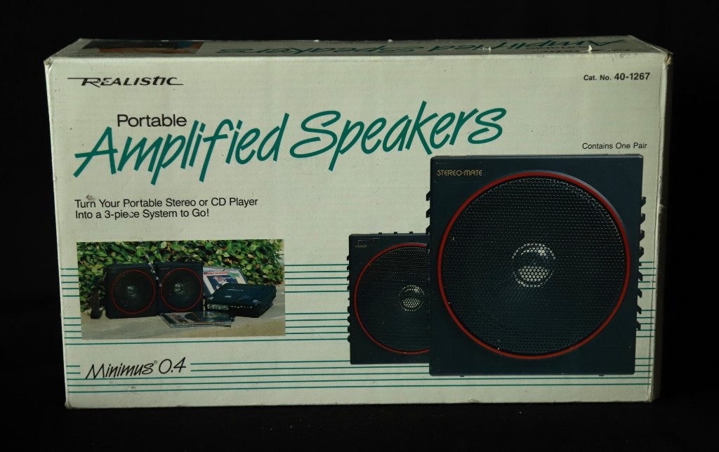 Portable speakers Realistic Minimus 0.4, Overige merken, Gebruikt, Ophalen of Verzenden, Draagbare speaker