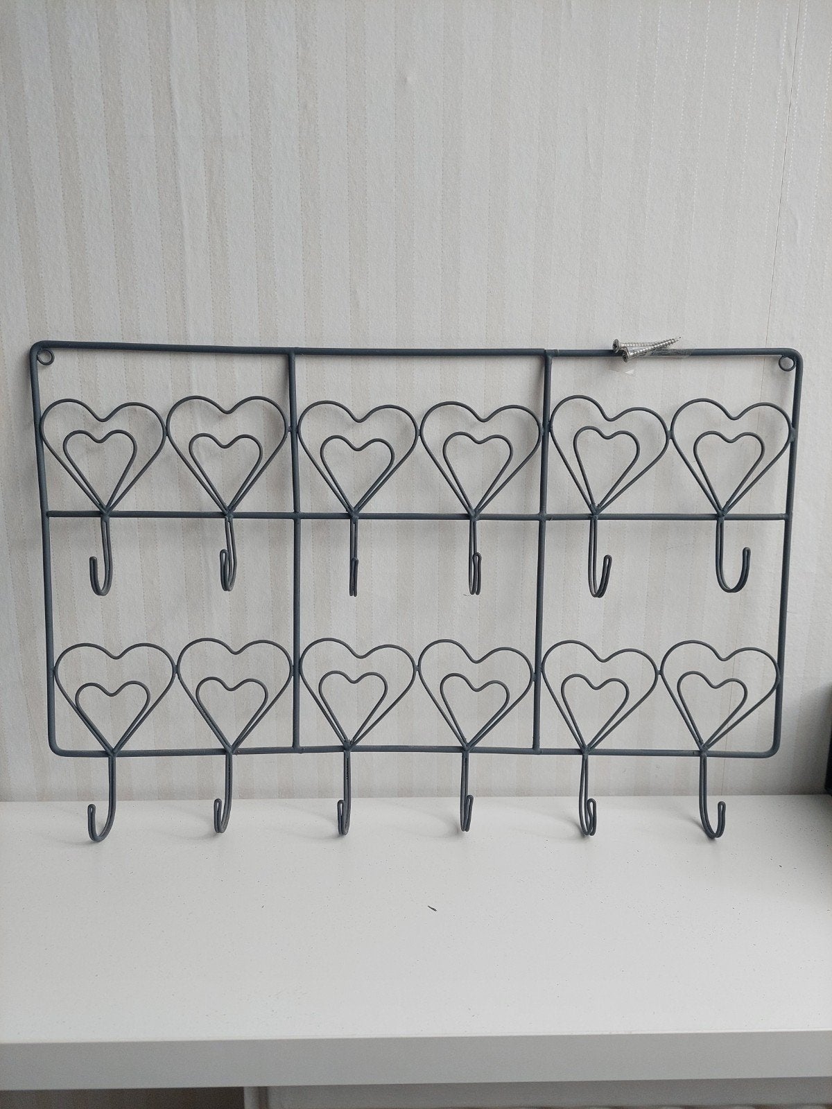 Rekje voor sieraden en kaarten, Ophalen, Zo goed als nieuw, Grijs, Overige materialen